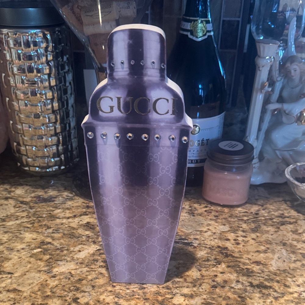 GG Cocktail Shaker with Gold Accents decoration only.